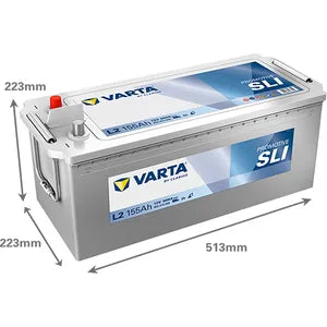 L2 VARTA PROMOTIVE HEAVY DUTY 12V 155Ah 655013090 - Powerland.co.uk