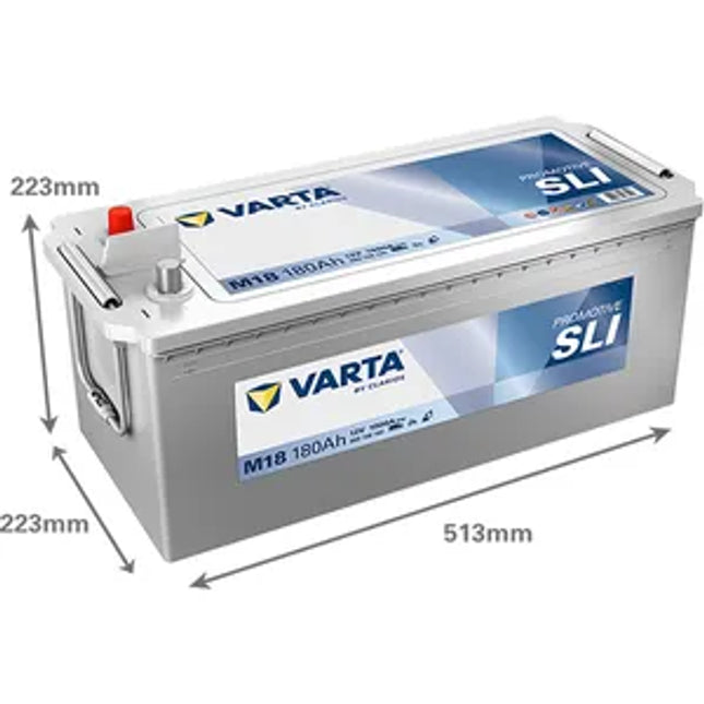 Varta M18 Promotive Silver Battery 12V 180Ah 1000CCA (EN) (629SHD) 680108100