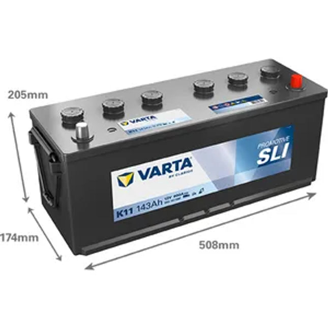 K11 VARTA PROMOTIVE BLACK 12V 143AH 643107090
