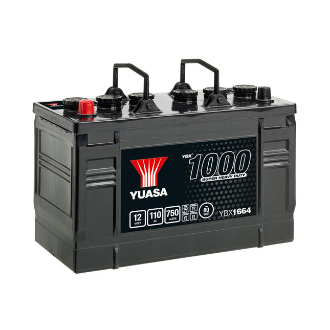 Yuasa YBX1664 12V 110Ah 750A Super Heavy Duty Commercial Vehicle Battery-Powerland