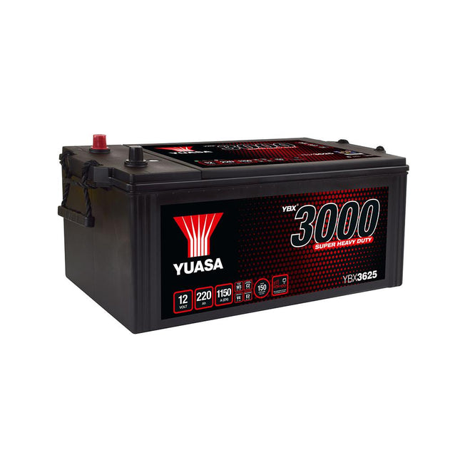Yuasa YBX3625 12V 220Ah 1150A Super Heavy Duty SMF Commercial Vehicle Battery-Powerland