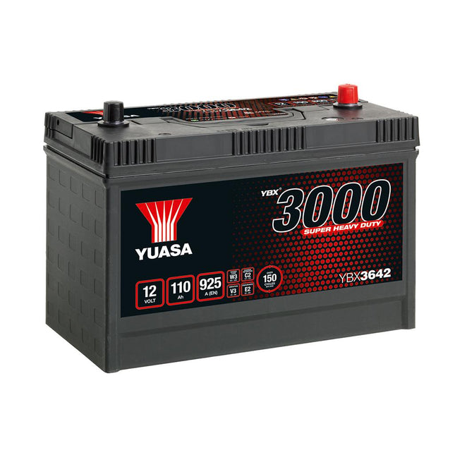 Yuasa YBX3642 12V 110Ah 925A Super Heavy Duty SMF Commercial Vehicle Battery Type 642-Powerland