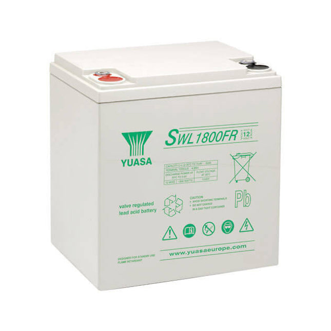 Yuasa SWL1800FR (12V 57.6Ah) High Rate VRLA Battery-Powerland