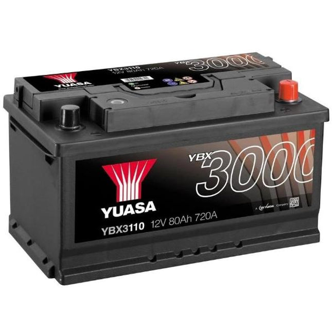 YBX3110 12V 80Ah 720 CCA Yuasa SMF Car Battery-Powerland