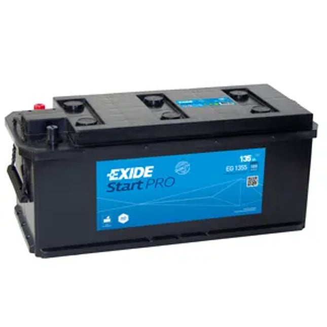 W617SE EXIDE HEAVY DUTY COMMERCIAL PROFESSIONAL BATTERY 12V 135AH EG1355 - Powerland Renewable Energy