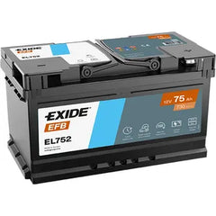 EXIDE 110 EFB CAR BATTERY 75AH EL752 - Powerland.co.uk