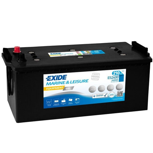 ES2400 EXIDE G210 MARINE GEL LEISURE BATTERY 210AH-Powerland
