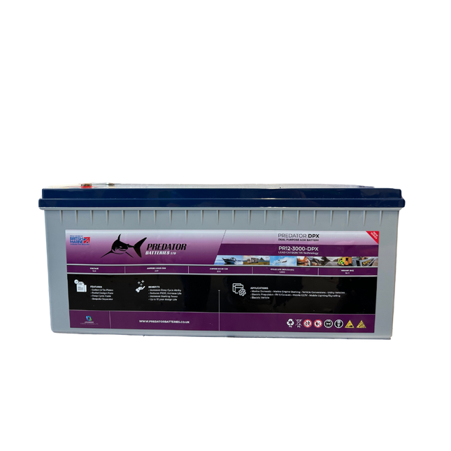 Predator PR12-3000-DPX Dual Purpose Xtreme 220ah 1500CCA