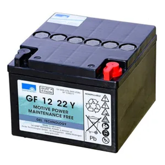 GF12022YT SONNENSCHEIN GEL BATTERY GF12022YF (GF 12 022 Y T / GF 12 22 Y) 12V 24AH - Powerland.co.uk