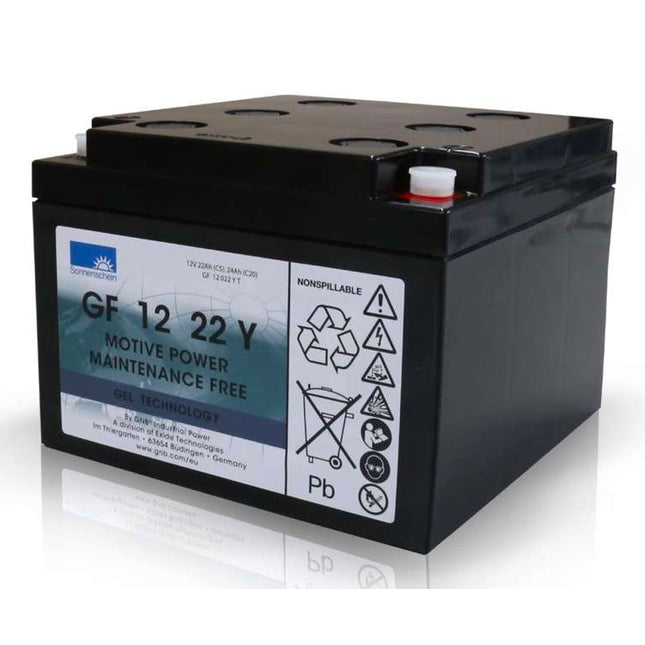 GF12022Y SONNENSCHEIN GEL BATTERY GF12022YF (GF 12 022 Y F / GF 12 22 Y) 12V 24AH-Powerland