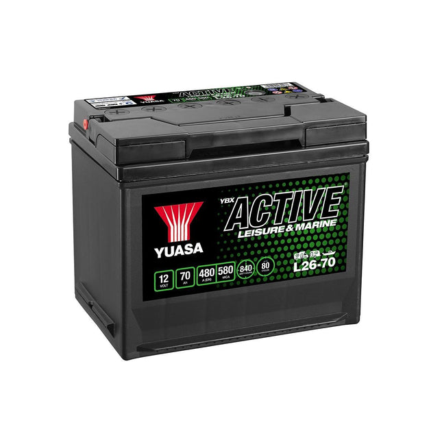 L26-70 YUASA LEISURE BATTERY 12V 100AH CCA (EN) 450A-Powerland