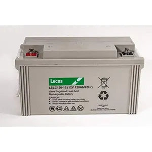 LSLC120-12 LUCAS AGM BATTERY 12V 120AH - Powerland Renewable Energy
