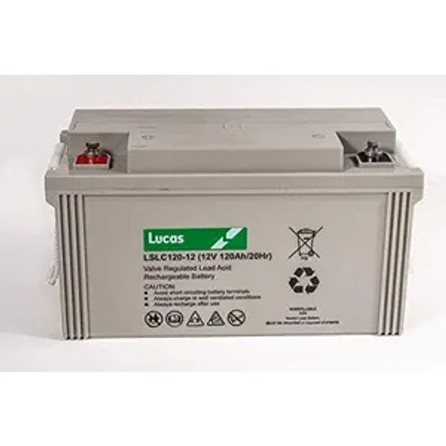 LSLC120-12 LUCAS AGM BATTERY 12V 120AH - Powerland Renewable Energy