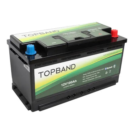 Topband B Series 12V 100Ah Lithium/ LifePO4 Battery With Bluetooth (R-B12100C)