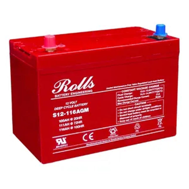 Rolls S12-116Agm Deep Cycle Series 12 Volt Battery Battery