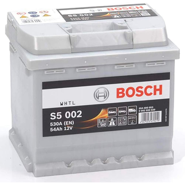 S5 002 BOSCH CAR BATTERY 12V 54AH TYPE 012 (CCA 530amps) S5002-Powerland
