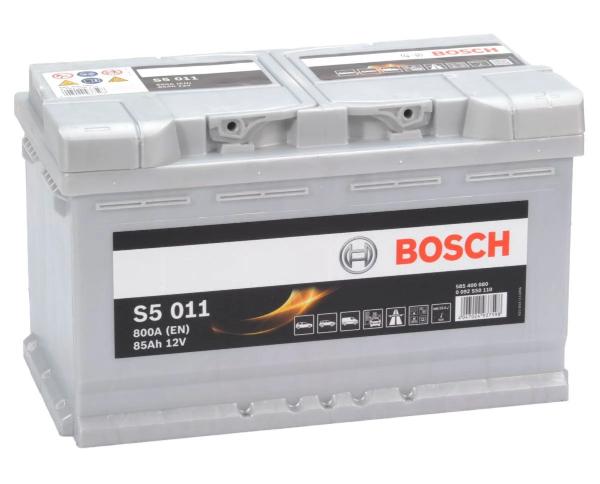 S5 011 BOSCH CAR BATTERY 12V 85AH (CCA 800amps) Type 115 S5011-Powerland