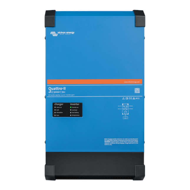Victron Energy Quattro-II 48V 5000VA 70-50A 50A – QUA482504010-Powerland
