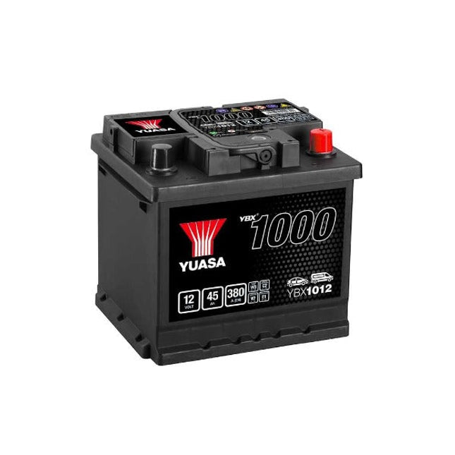 YBX1012 YUASA CACA CAR BATTERY 12V 45AH CCA (EN) 380A-Powerland