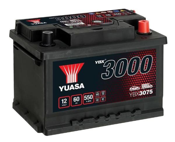 YBX3075 12V 60Ah 550 CCA Yuasa SMF Car Battery-Powerland