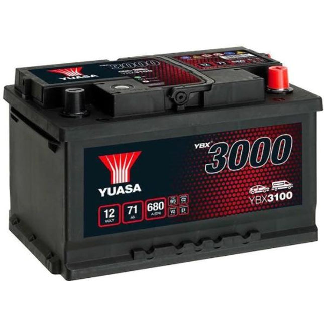 YBX3100 12V 71Ah 650 CCA Yuasa SMF Car Battery-Powerland