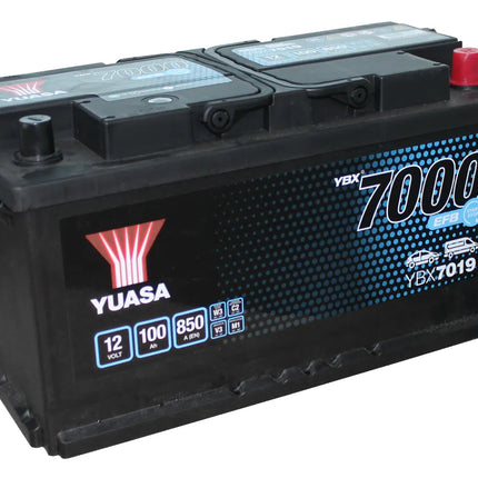 YBX7019 YUASA EFB START STOP CAR BATTERY 12V 100AH