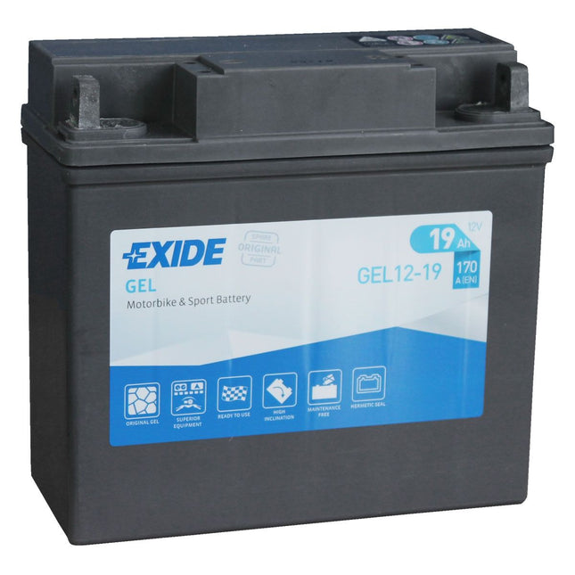 GEL12-19 EXIDE BMW MOTORCYCLE BATTERY - 51913 12V 19AH 170A-Powerland