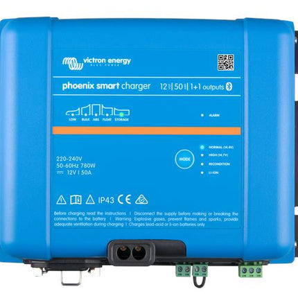 Victron Energy Phoenix Smart IP43 Charger 12/50(1+1) 230V – PSC125051085-Powerland