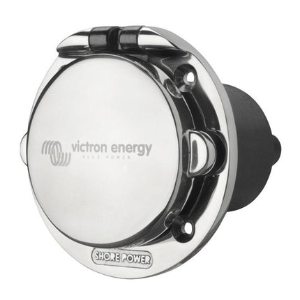 Victron Energy Power Inlet stainless steel with cover 32A (2p/3w) – SHP303202000-Powerland