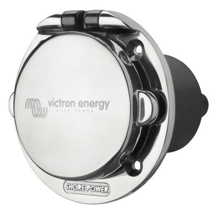 Victron Energy Power Inlet stainless with cover 16A (2p/3w) – SHP301602000-Powerland