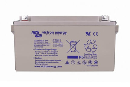 Victron Energy Gel Deep Cycle Battery 12V 90Ah – BAT412800104-Powerland