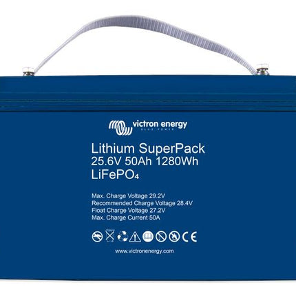 Victron Energy Lithium SuperPack 25.6V 50Ah (M8) – BAT524050705-Powerland