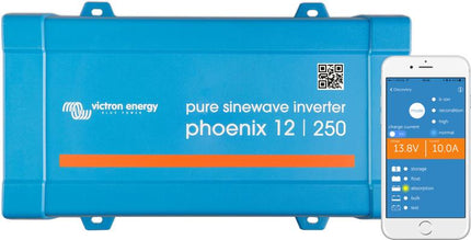 Victron Energy Phoenix Inverter 12/250 12V 250VA VE.Direct UK - PIN121251400-Powerland