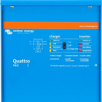 Victron Energy Quattro 24/5000/120-100/100 VE.Bus – QUA245021010-Powerland