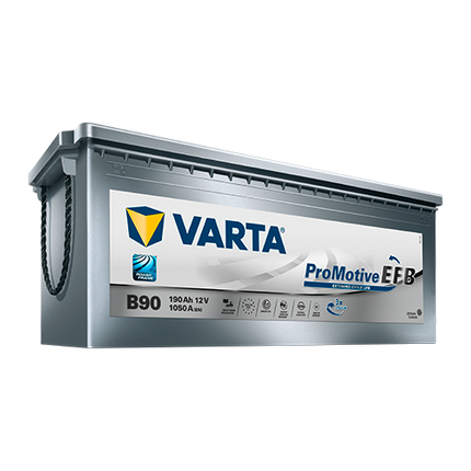 Varta B90 Promotive Silver EFB Battery 12V 190Ah 1000CCA (EN) (629SHD) (690500105)-Powerland