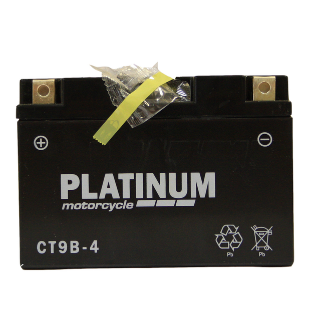 PLATINUM Motorcycle MF AGM Battery 12V - 8Ah - 120CCA [CT9B-4]-Powerland