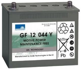 GF12044Y SONNENSCHEIN GEL BATTERY (GF1244Y / GF 12 44 Y) 12V 52AH-Powerland