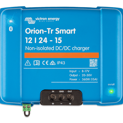 Victron Energy Orion-Tr Smart 12/24-15A (360W) Non-isolated DC-DC Charger – ORI122436140-Powerland