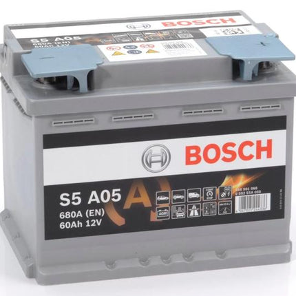 S5 A05 BOSCH AGM CAR BATTERY 12V 60AH (CCA 680amps) Type 027AGM S5A05-Powerland