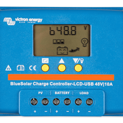 Victron Energy BlueSolar PWM LCD&USB 48V 10A – SCC040010050-Powerland