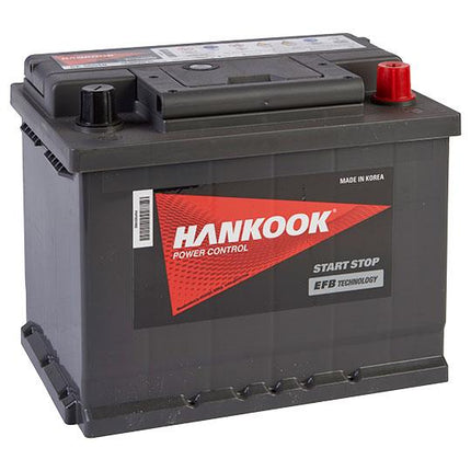 Hankook SE56010 EFB Starter Battery Type 027 12V 60Ah CCA (EN) 540A-Powerland