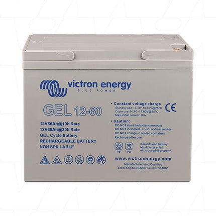 Victron Energy 12V/60Ah Gel Deep Cycle Battery (BAT412550104)-Powerland