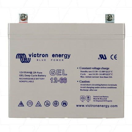 Victron Energy Gel Deep Cycle Battery 12V 66Ah – BAT412600104-Powerland