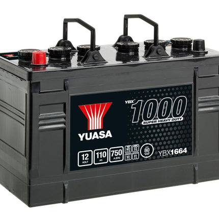 Yuasa YBX1664 12V 110Ah 750A Super Heavy Duty Commercial Vehicle Battery-Powerland