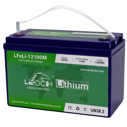 LfeLi-12100M leoch lithium battery 12V 100Ah-Powerland