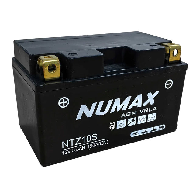 NTZ10S NUMAX MOTORBIKE BATTERY 12V 8.5Ah 130CCA YTZ10S-Powerland