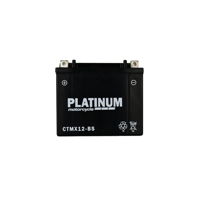 PLATINUM CTMX12-BS Motorcycle MF AGM Battery 12V - 10Ah - 180CCA (YTX12-BS)-Powerland
