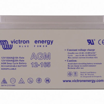 Victron Energy AGM Dual Purpose Battery 12V 165Ah – BAT412151084-Powerland