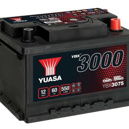YBX3075 12V 60Ah 550 CCA Yuasa SMF Car Battery-Powerland